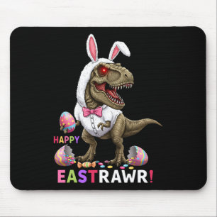 Happy Eastrawr T Rex Dinosaur Oster Bunny Candy E Mousepad