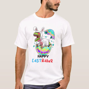 Happy Eastrawr T Rex Dinosaur Oster Bunny Egg Cos T-Shirt