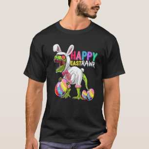 Happy Eastrawr T Rex Dinosaur Oster Bunny Egg Cos T-Shirt