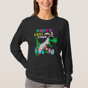 Happy Eastrawr T Rex Oster Bunny Dinosaur Eggs Bo T-Shirt