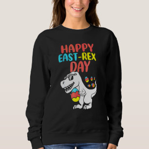 Happy Eastrawr Trex Dinosaur Kleinkind Boys Kinder Sweatshirt