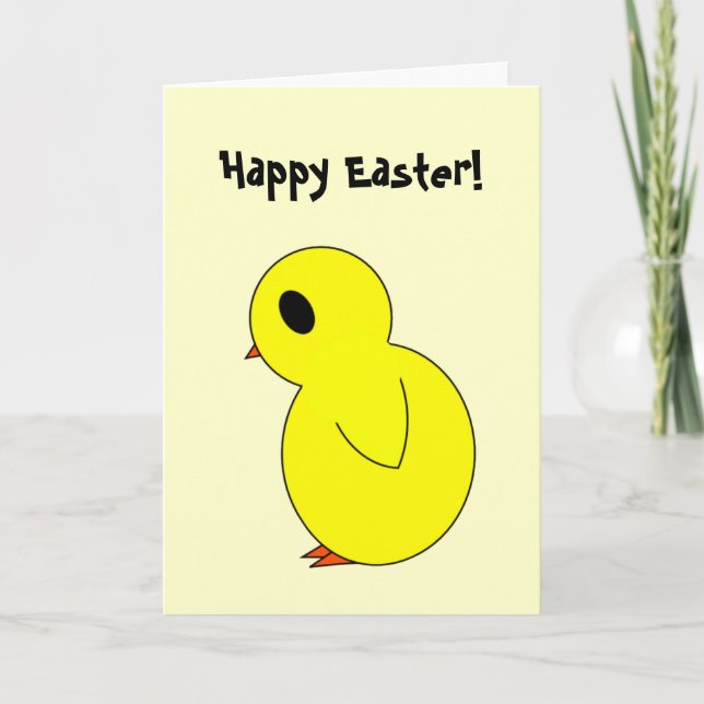 Happy Eater Chick Card Feiertagskarte (Vorderseite)