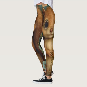 Happy Eichhörnchen Leggings - Niedlich