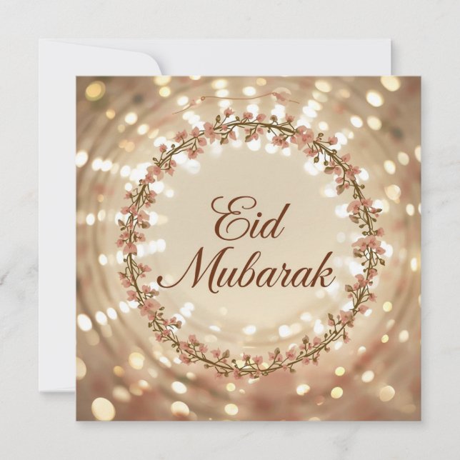 Happy Eid Mubarak Card  Feiertagskarte (Vorderseite)