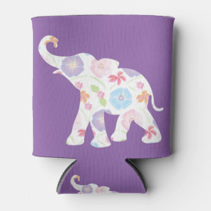 Happy Elefant-Big-Blume-Muster Moderne Dosenkühler