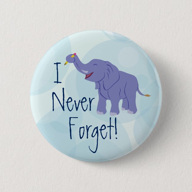 Happy Elephant Button (Vorderseite)