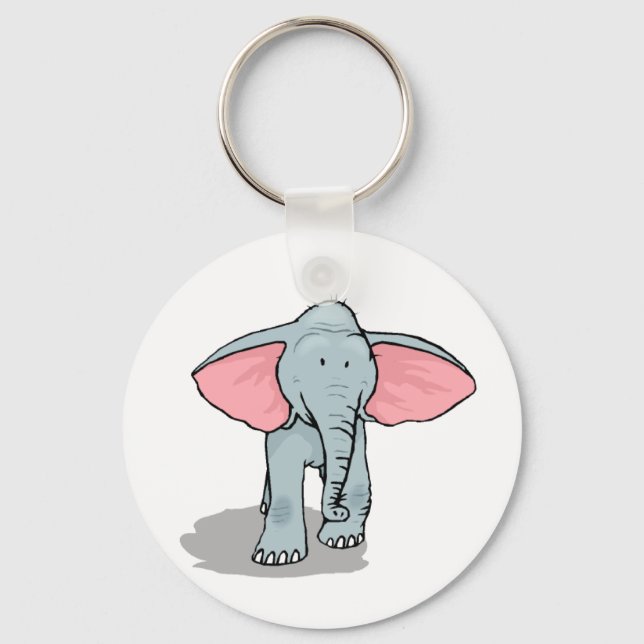 Happy Elephant Schlüsselanhänger (Vorderseite)