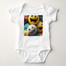 Happy Emojis Party - Baby Bodysuit