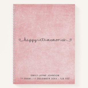 Happy Erinnerungen Baby Memory Book Keepake Journa Notizbuch