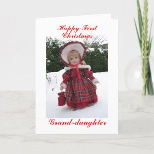Happy erste Weihnachtstochter Feiertagskarte