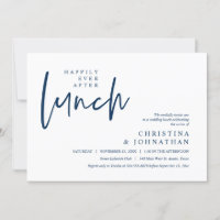 Happy Ever After Lunch Moderne Hochzeitsfeier