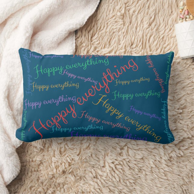 Happy Everything - Buntes Kissen für gute Laune (Decke)