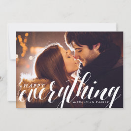 Happy Everything Confetti | Fotokarte für den Urla Feiertagskarte