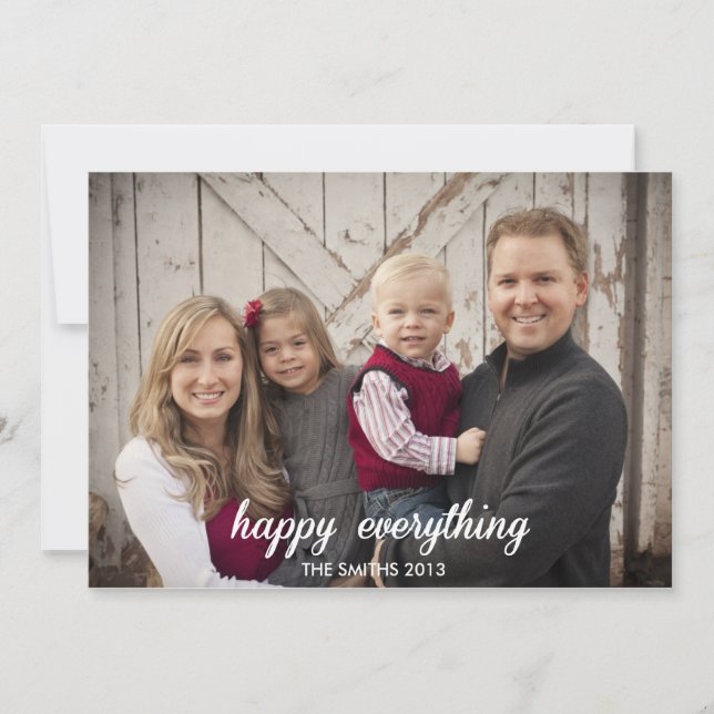 Happy Everything Holiday Carte photo 2013 (Devant)