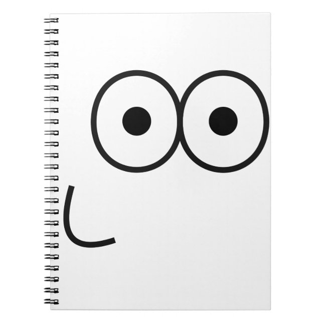Happy Eyes and Mouth - Notebook Notizblock (Vorderseite)
