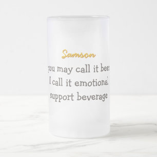 Happy Face Beer Stein Mattglas Bierglas