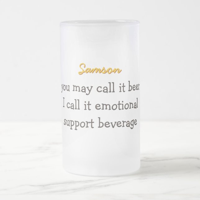 Happy Face Beer Stein Mattglas Bierglas (Mittel)