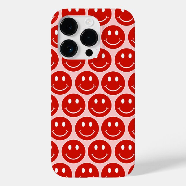 Happy Face Case-Mate iPhone 14 Pro Hülle (Rückseite)