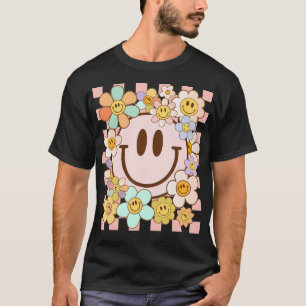Happy Face Daisy Blume Shirt Preppy Ästhetik Smi
