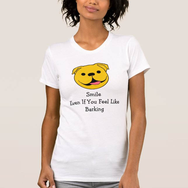 Happy Face Dog T-Shirt (Vorderseite)