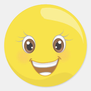 Happy Face Emoji Stickers