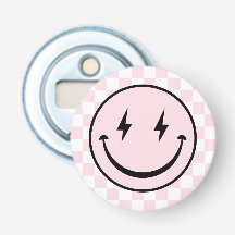 Happy Face Groovy Pink Girl Geburtstag