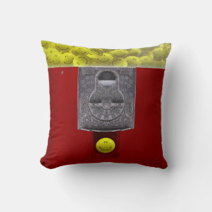 Happy-Face-Gumball-Maschinenkissen Kissen