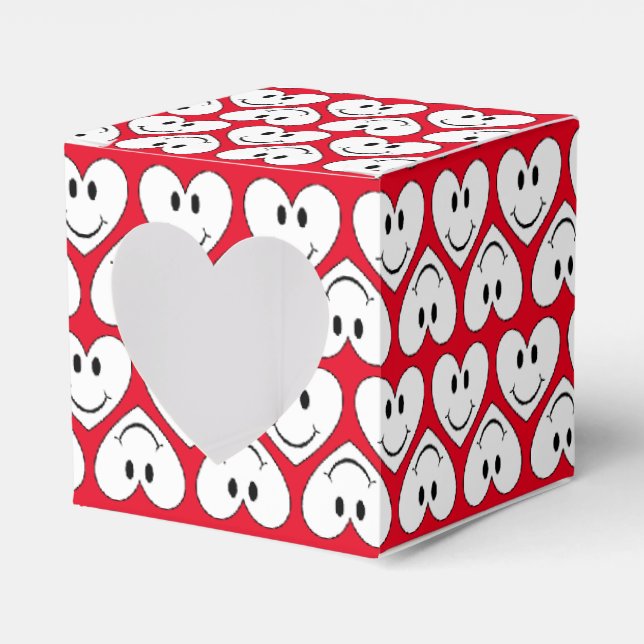 Happy Face Heart Geschenkschachtel (Vorderseite)