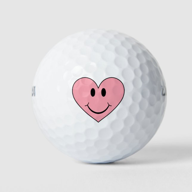 Happy Face Heart Golfball (Vorderseite)