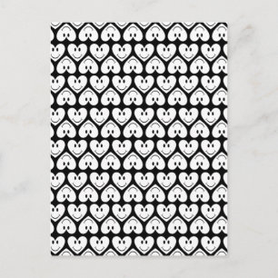 Happy Face Heart Postkarte