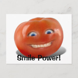 Happy Face lächelnd Tomato Postkarte
