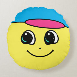 Happy Face mit individuellem Hut - Kissen
