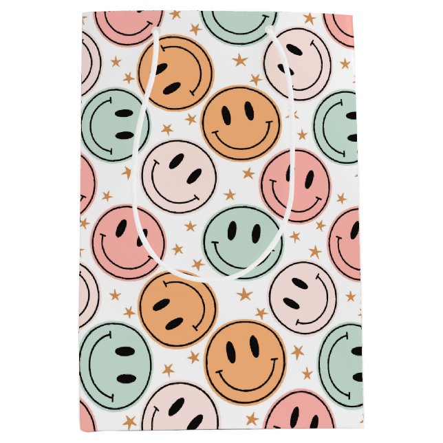 Happy Face Mittlere Geschenktüte (Vorderseite)