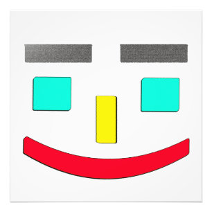 "Happy Face" Niedliches Design. Jetzt kaufen Fotodruck