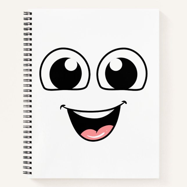 Happy face Notebook Notizbuch (Vorderseite)