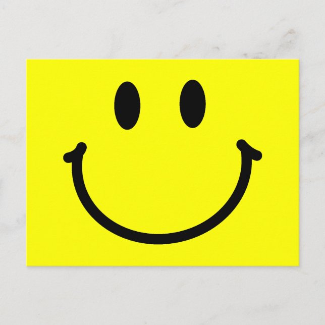 Happy Face Postcard Postkarte (Vorderseite)