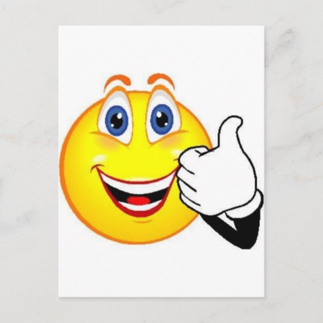 Happy Face Postkarte (Vorderseite)