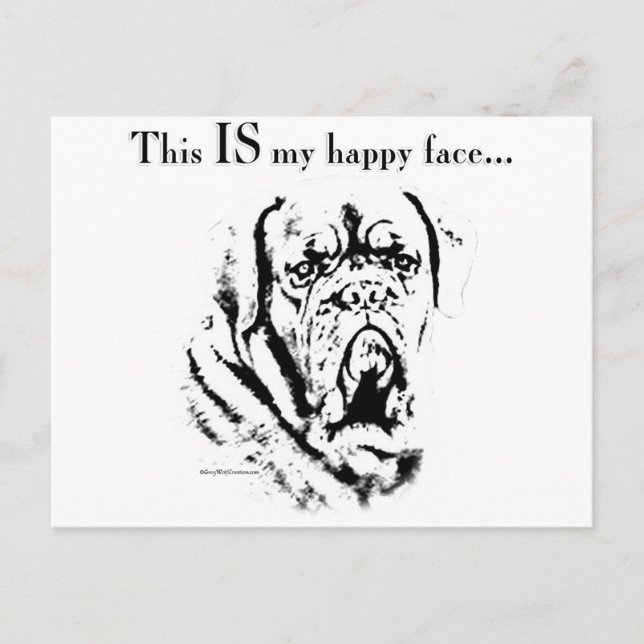Happy Face Postkarte (Vorderseite)