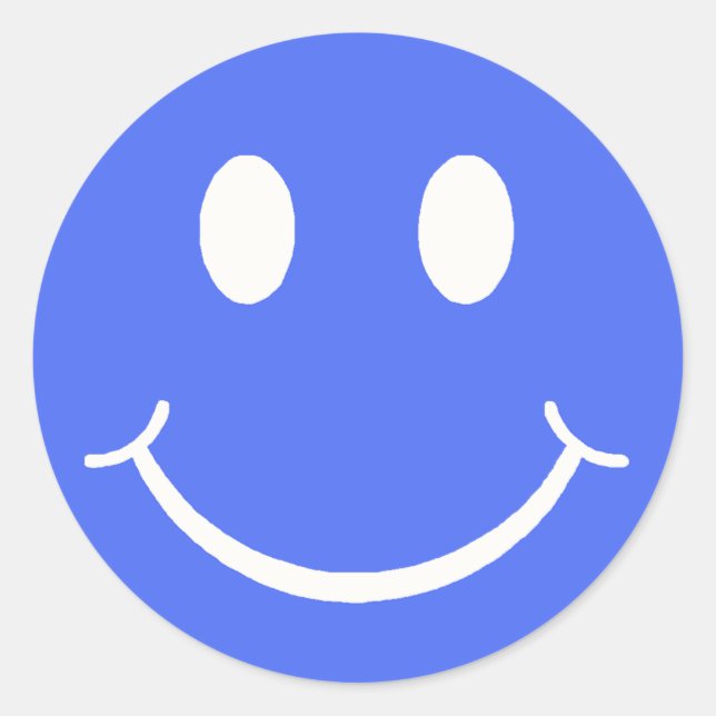 Happy Face Runder Aufkleber (Vorderseite)