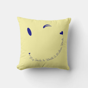 Happy Face Smile Kissen