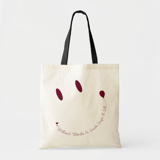 Happy Face Smile Tragetasche (Vorne)