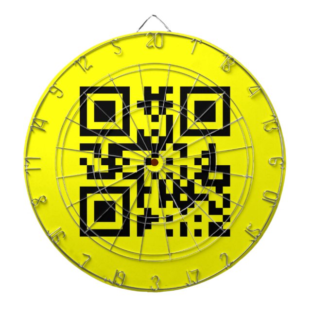 Happy Face Smiling Emoji — QR Code Dartscheibe (vorne)