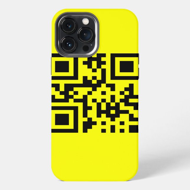Happy Face Smiling Emoji — QR Code iPhone Hülle (Rückseite)