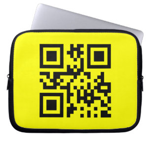 Happy Face Smiling Emoji — QR Code Laptopschutzhülle