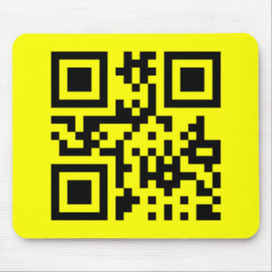 Happy Face Smiling Emoji — QR Code Mousepad