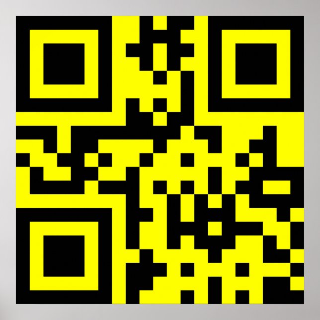 Happy Face Smiling Emoji — QR Code Poster (Vorne)