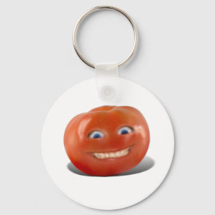 Happy Face Smiling Tomato Schlüsselanhänger