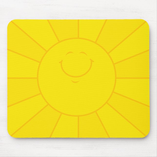 Happy Face Sun Mousepad (Vorne)