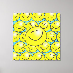 Happy Face Sunshine Stretched Canvas Print Leinwanddruck