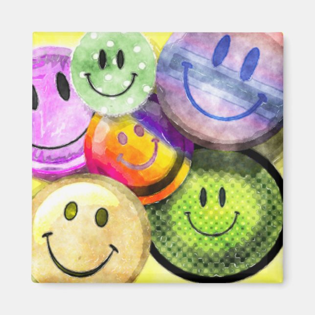 HAPPY FACES Magnet (Vorne)